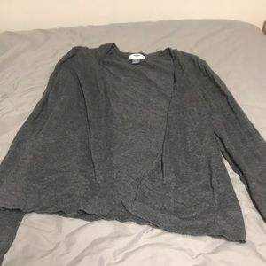 Gray cardigan